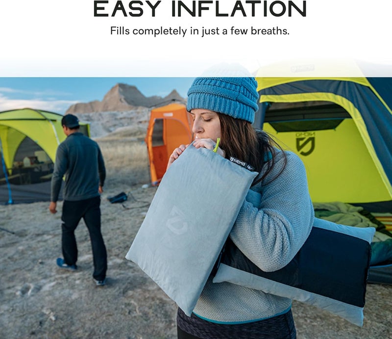 NEMO Equipment Fillo Backpacking & Camping Pillow - One Size - Frost/Silt - Image 4